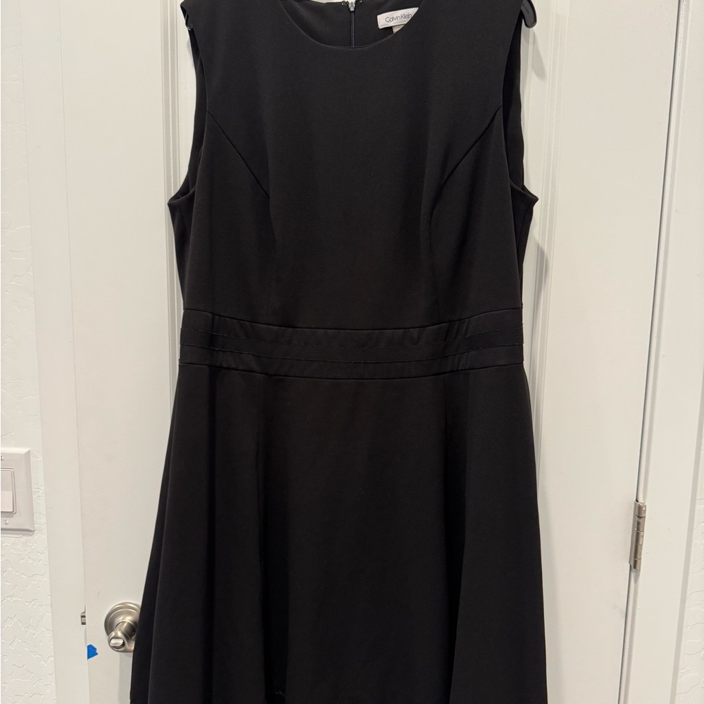 Calvin Klein Black A-Line Mini Dress